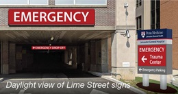 Emergency Department temporary entrance daylight image
